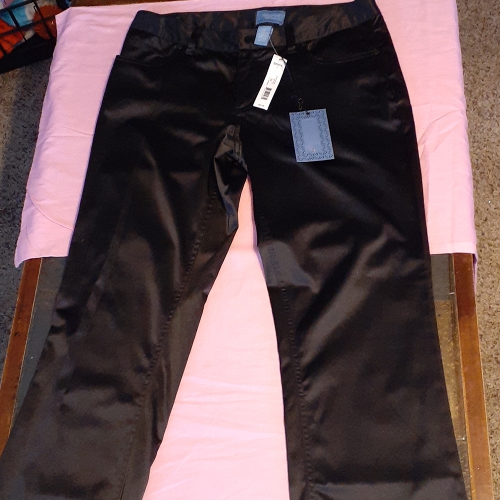 Simply Vera Wang Black Silk Pants